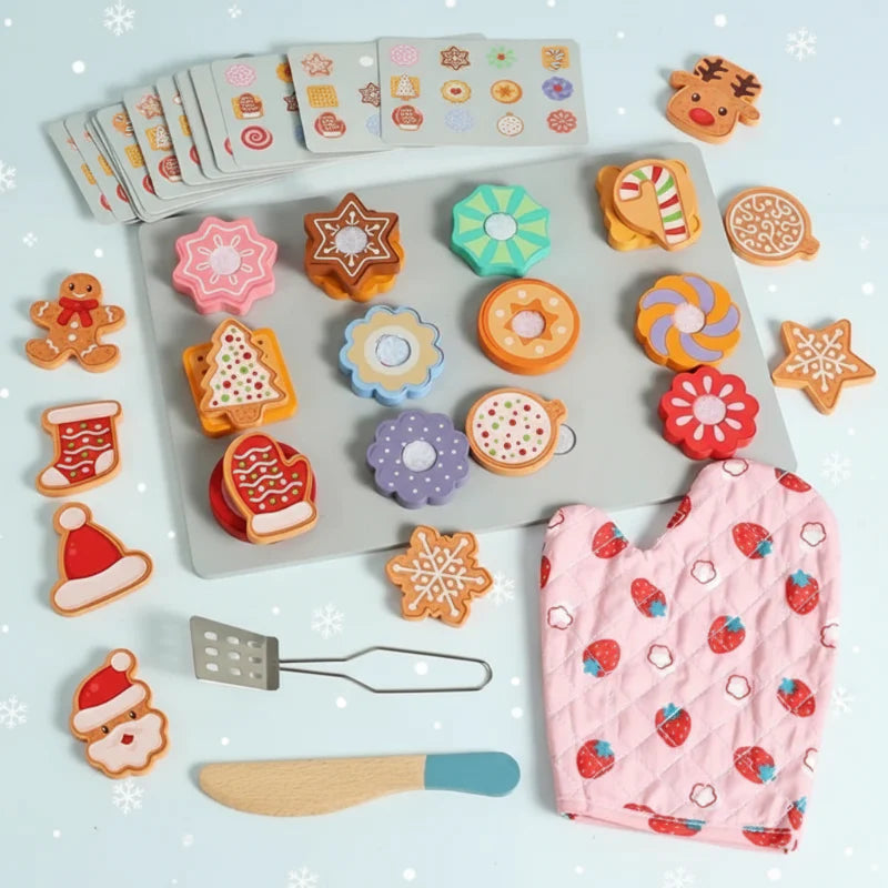 TinyKitchen – Kreatywne i zabawne – Drewniane ciasteczka do sortowania