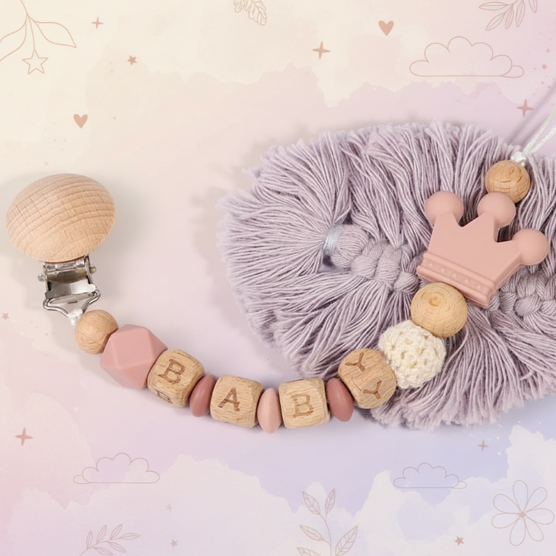 Personalized Pacifier Chain – Bezpiecznie i stylowo – spersonalizowany łańcuszek do smoczka