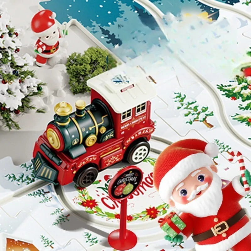 DIY Xmas Train Track™ - Zbuduj własną świąteczną krainę czarów - Świąteczna układanka z pociągiem