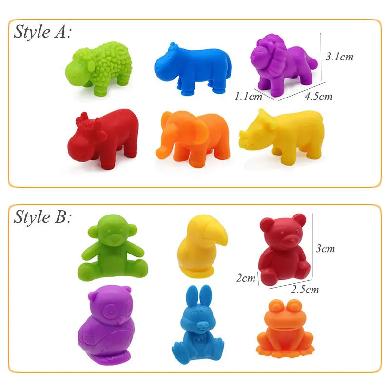 Rainbow Teddy Bears Toys™ - Edukacyjne i kreatywne - tęczowe misie do liczenia