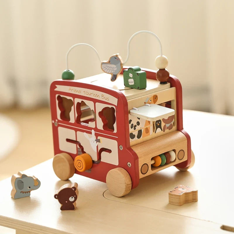 BusyRide – Edukacyjny i wszechstronny – drewniany zestaw Montessori