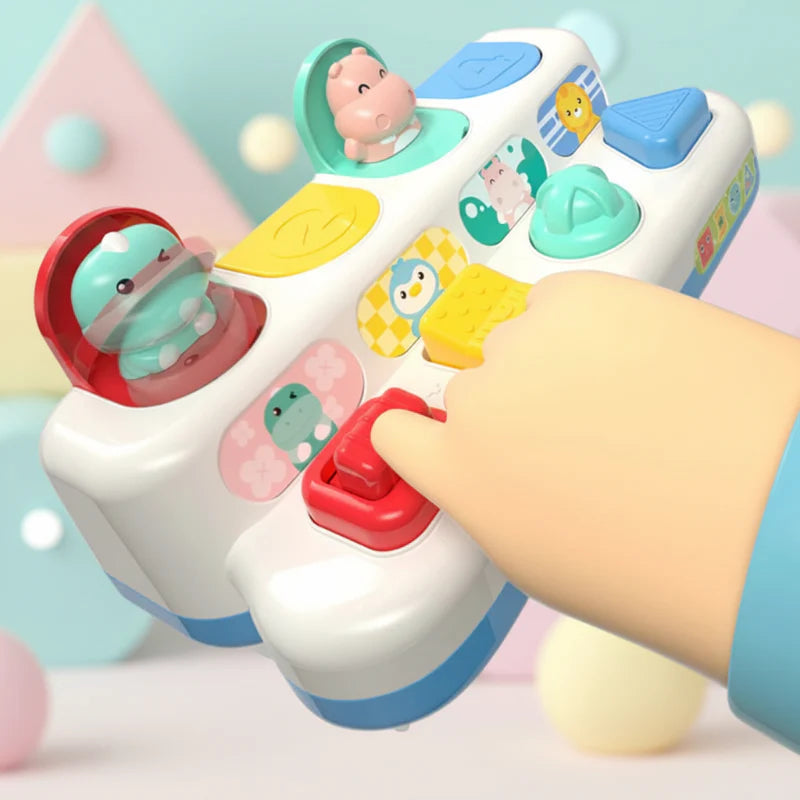 Pop Up Activity Toy – Odkrywanie i nauka – zabawki sensoryczne dla niemowląt