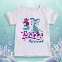 Thumbnail for Birthday Graphic Tee – Urocze i zwiewne – dziecięca koszulka urodzinowa