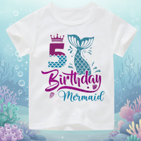 Thumbnail for Birthday Graphic Tee – Urocze i zwiewne – dziecięca koszulka urodzinowa