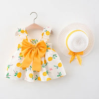 Thumbnail for Mini Fashion™ – Słodkie i letnie – Owocowa sukienka (zawiera DARMOWY słomkowy kapelusz)