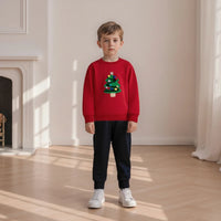 Thumbnail for FrostyFit – Ciepły i przytulny – czerwony świąteczny sweter