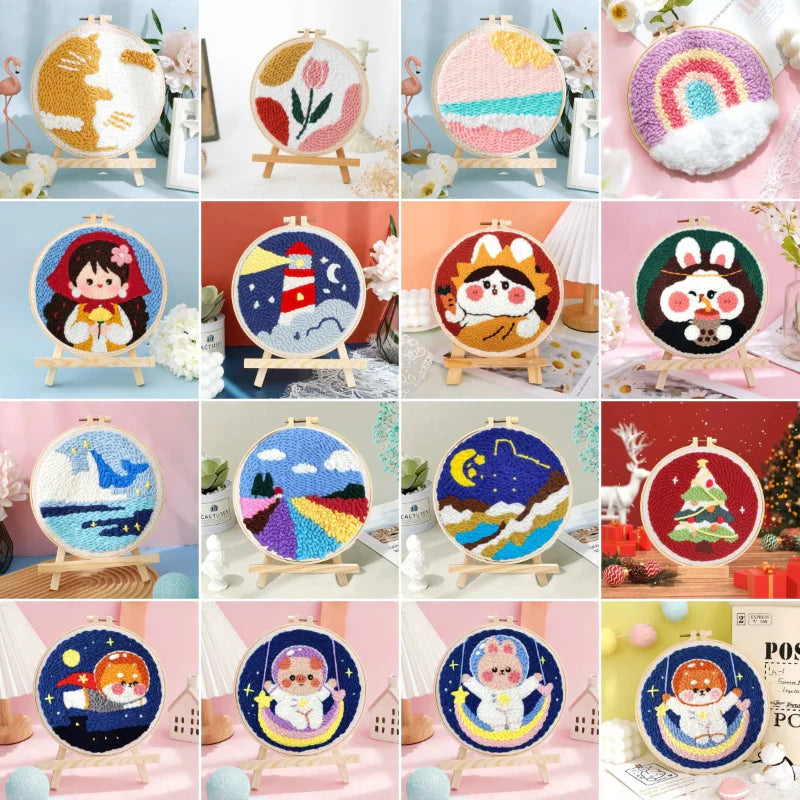 SoftLoop – Delikatne i kreatywne – zestaw do dekoracji wnętrz DIY Punch Needle