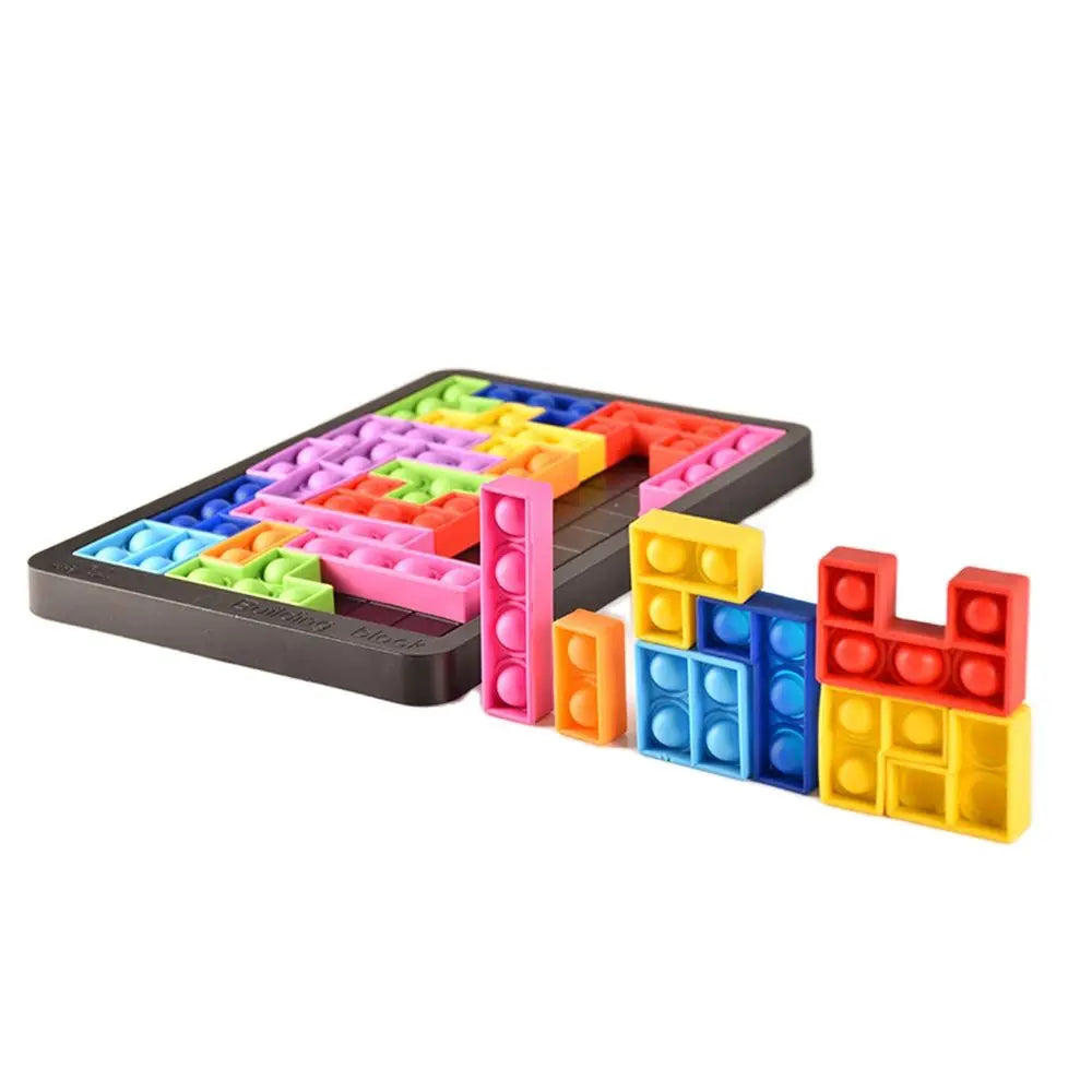 Tetris Fidget™ -  Kolorowa układanka Tetris - Zabawka relaksacyjna
