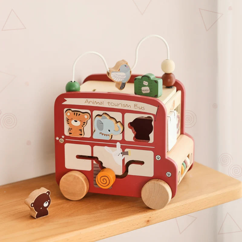 BusyRide – Edukacyjny i wszechstronny – drewniany zestaw Montessori