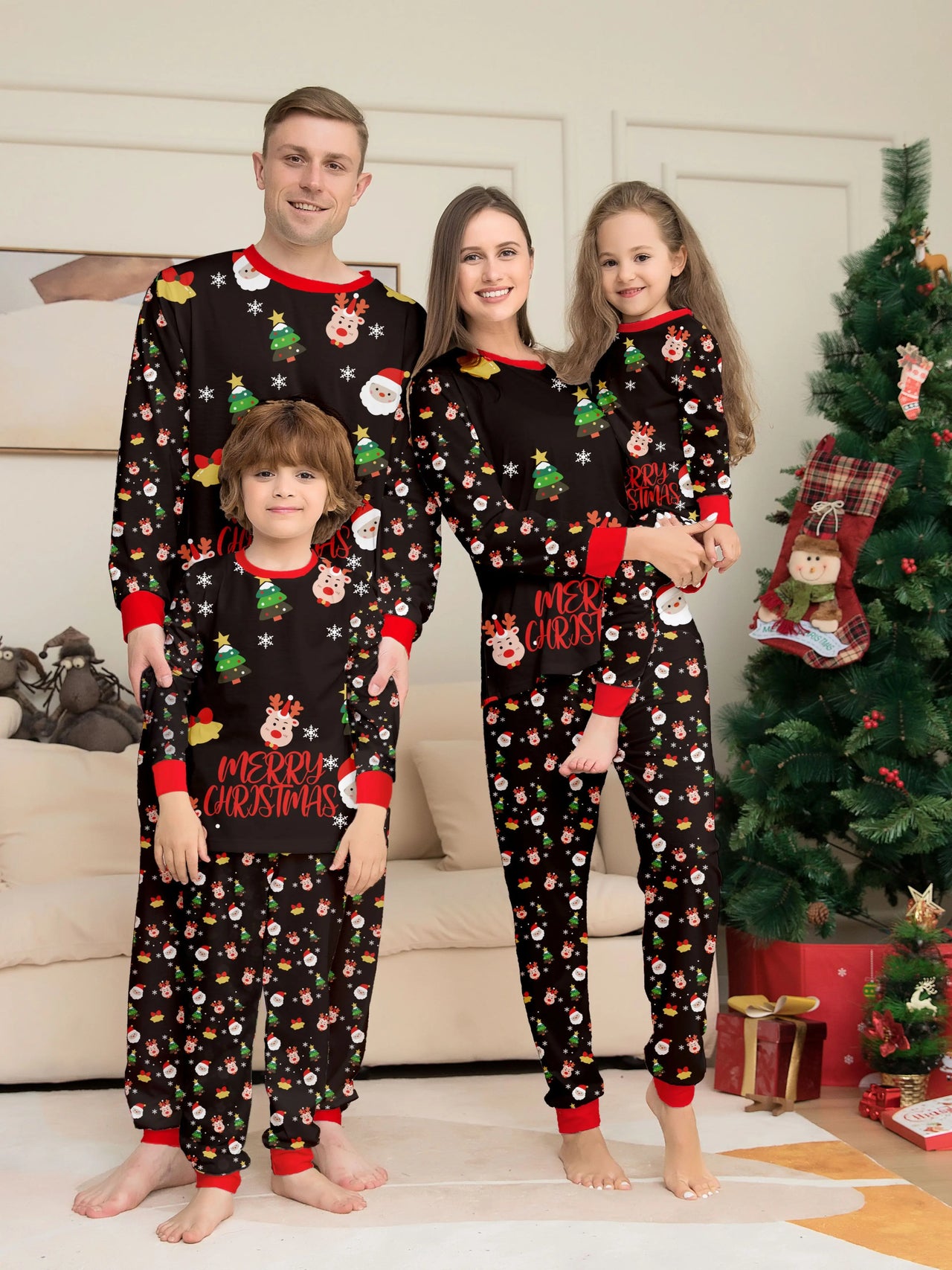 Mini Fashion™ - Dla rodziny + zwierzaka - świąteczna piżama