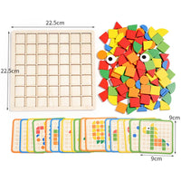 Thumbnail for Woods™ - Drewniane puzzle geometryczne - Zabawka edukacyjna