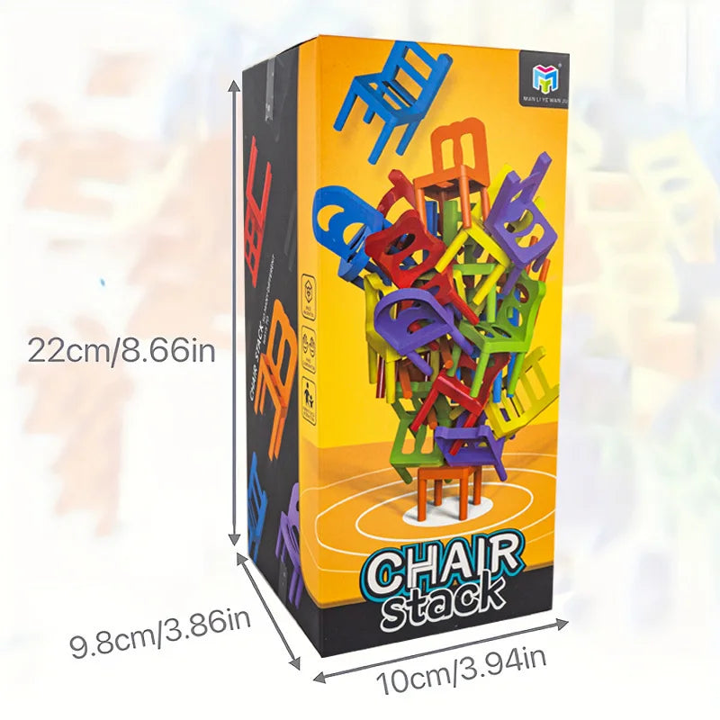 Chair Stack™ - Interaktywna i stymulująca kreatywność - gra w układanie krzeseł