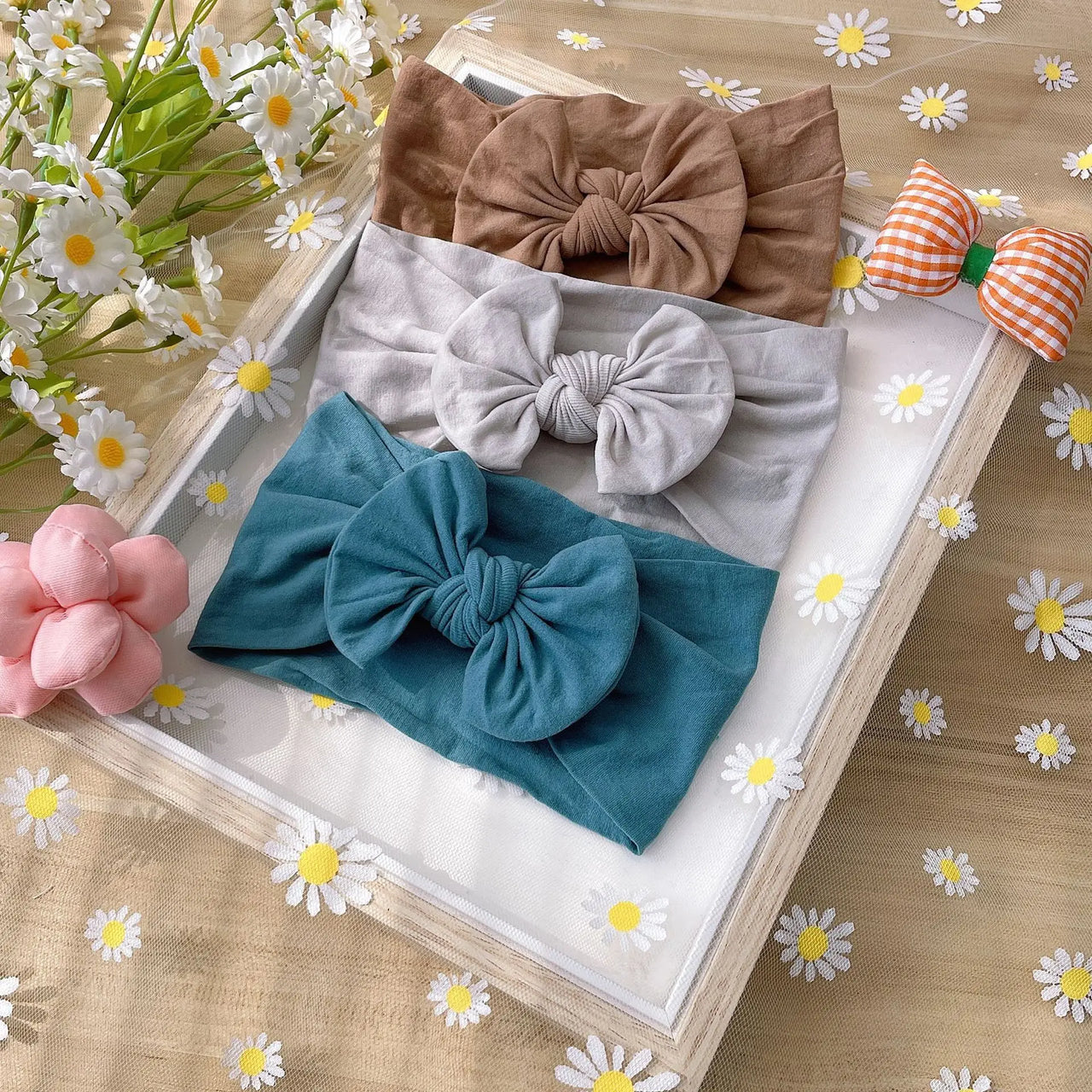 Mini Fashion – Modny i miękki – Opaski z kokardą dla dzieci