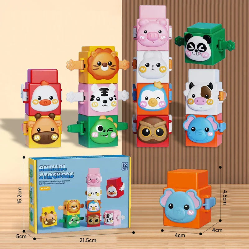 StackAnimals – Zabawne i edukacyjne – zestaw do układania zwierząt