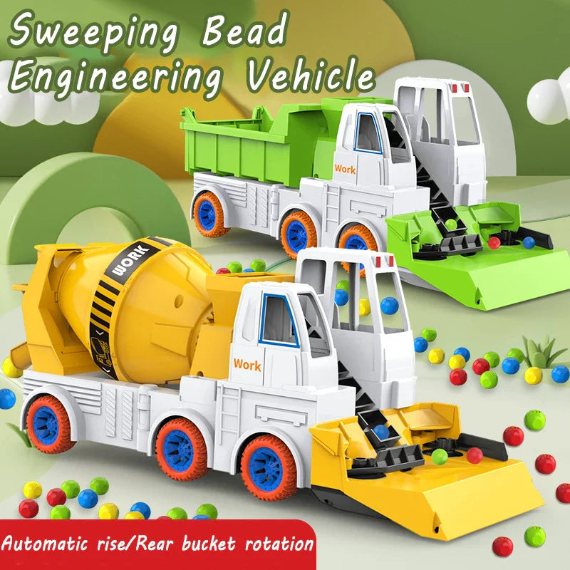 Power Mixer Truck™ – Zabawa w obracanie i budowanie - Zabawkowy pojazd budowlany