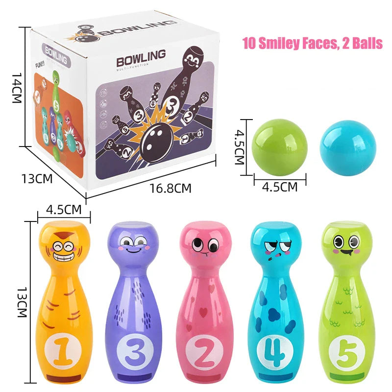 Bowling Game Set - Kolorowy i zabawny – zestaw do gry w kręgle