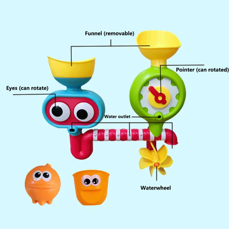 Waterwheel Fun™ – Turn & Splash - zabawa w wodzie – Zabawki do kąpieli dla niemowląt