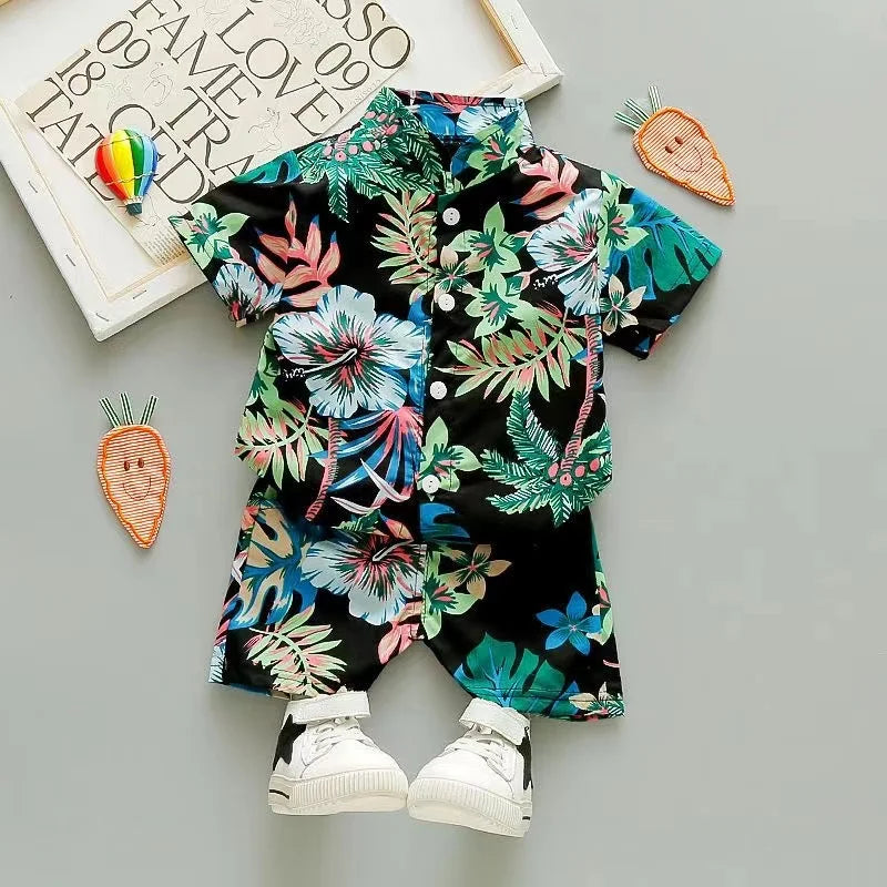 Mini Fashion™ - Świeżość i radość - Kwiatowy zestaw dla chłopców