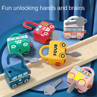 Thumbnail for Puzzle Locks™ – Samochodzik w kształcie kłódki – Zabawka Montessori