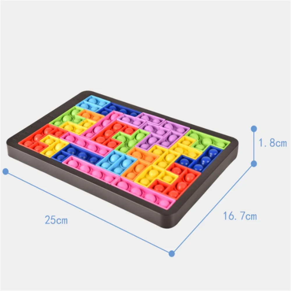 Tetris Fidget™ -  Kolorowa układanka Tetris - Zabawka relaksacyjna