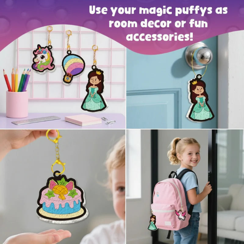 Magic Puff Paint – Kreatywne i interaktywne – zestaw do rękodzieła z magiczną piankową konsystencją