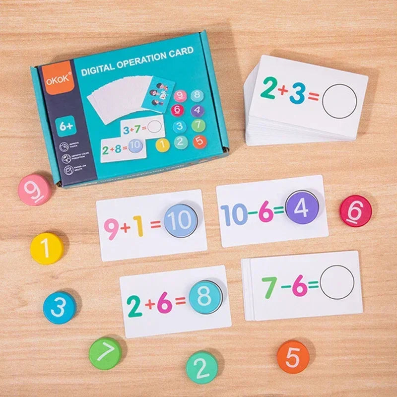 Math Tokens™ - Karty matematyczne dla dzieci - Zabawka edukacyjna – Mój ...