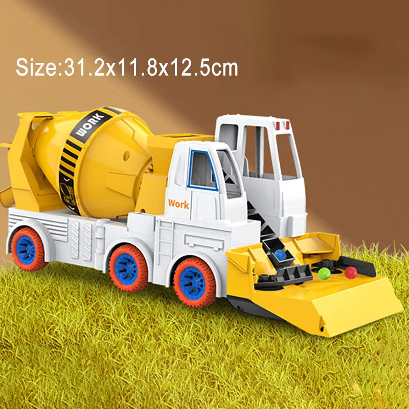 Power Mixer Truck™ – Zabawa w obracanie i budowanie - Zabawkowy pojazd budowlany