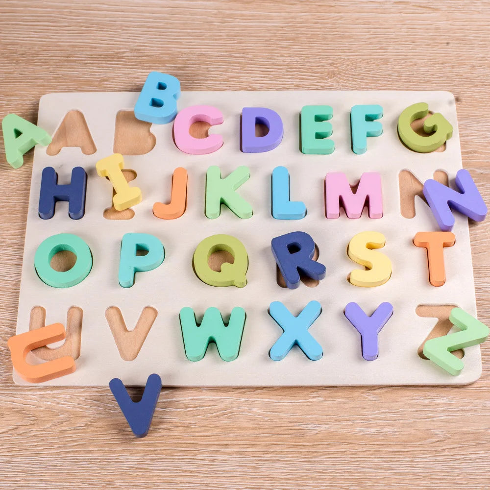 AlphaBlocks – Drewniane i edukacyjne – puzzle z literami 3D