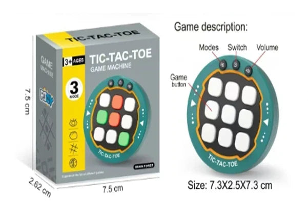 Portable Tic Tac Toe™ - Kieszonkowa gra w kółko i krzyżyk - Zabawki