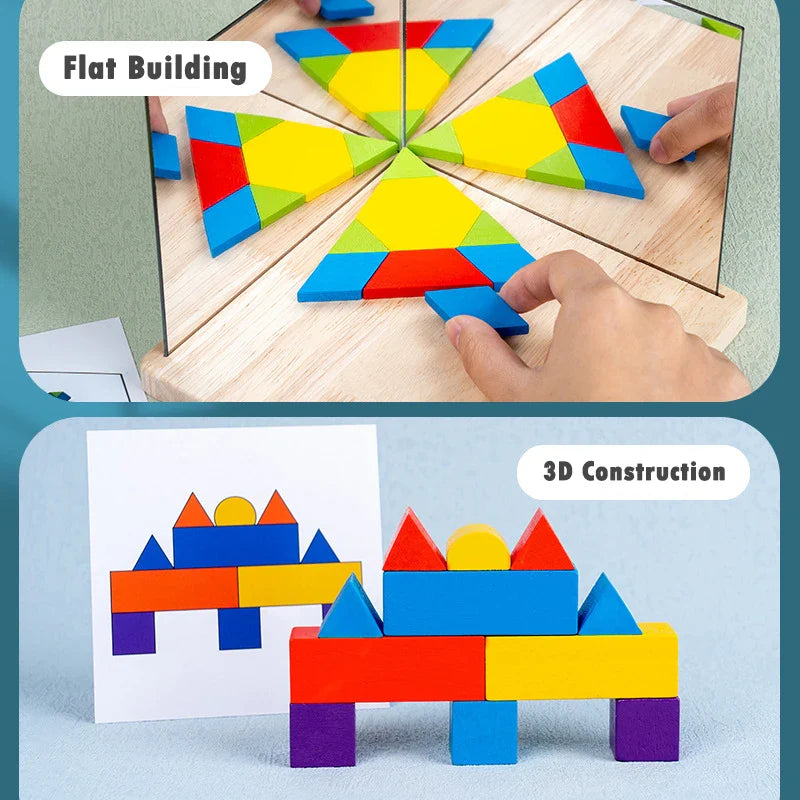 Reflection Play™ – Lustrzane odbicie i nauka - klocki logiczne z lustrem
