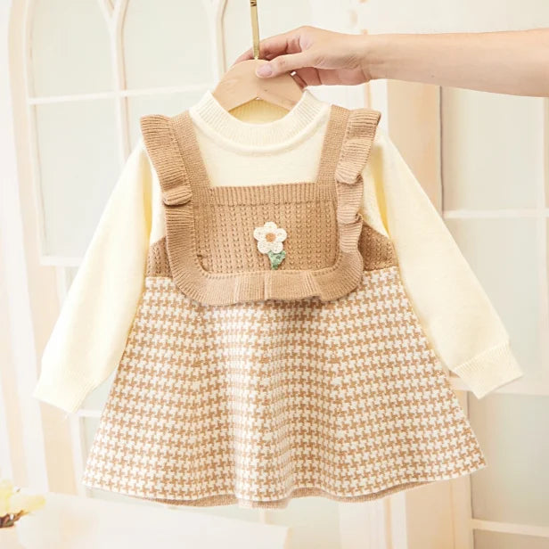 Mini Fashion™ - Sukienka z długim rękawem - Odzież dziecięca