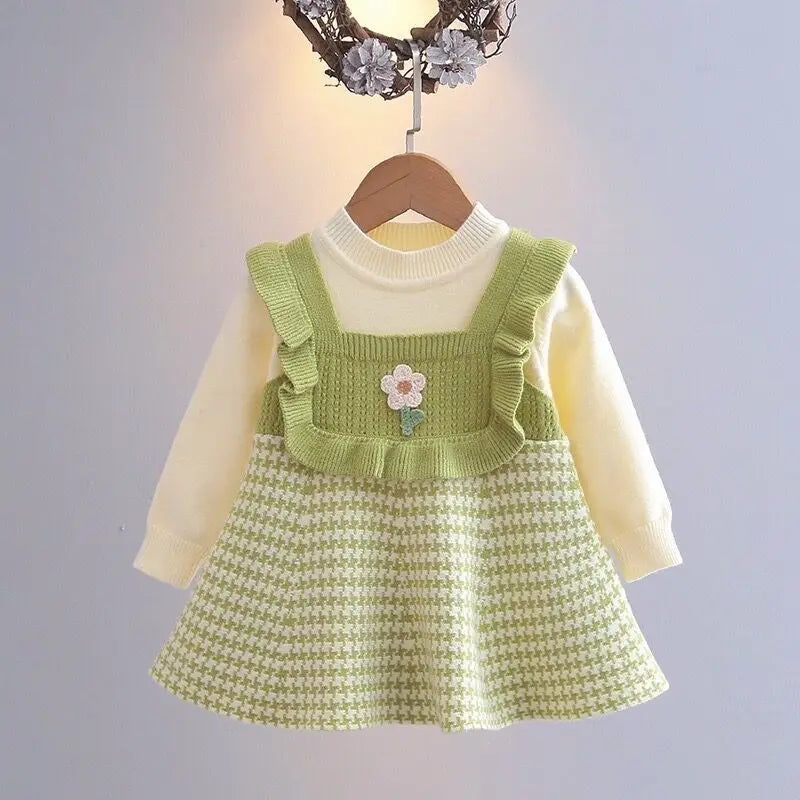 Mini Fashion™ - Sukienka z długim rękawem - Odzież dziecięca