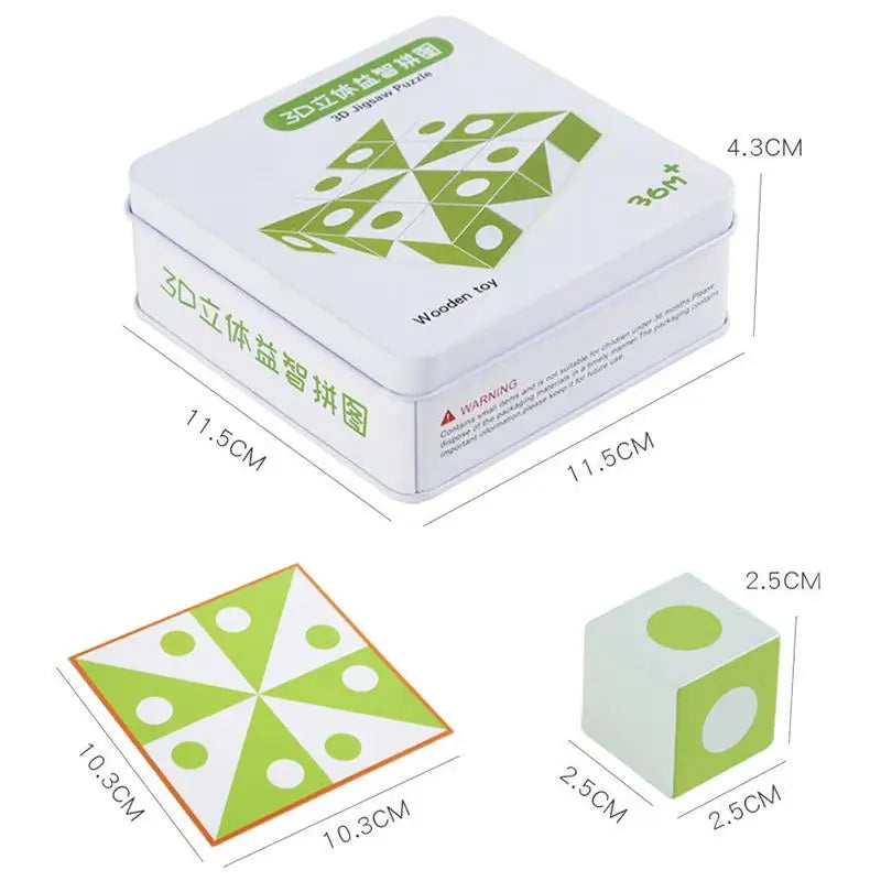 BrainBlocks™ – Smukły i kreatywny – Geometryczny łamigłówka Houten