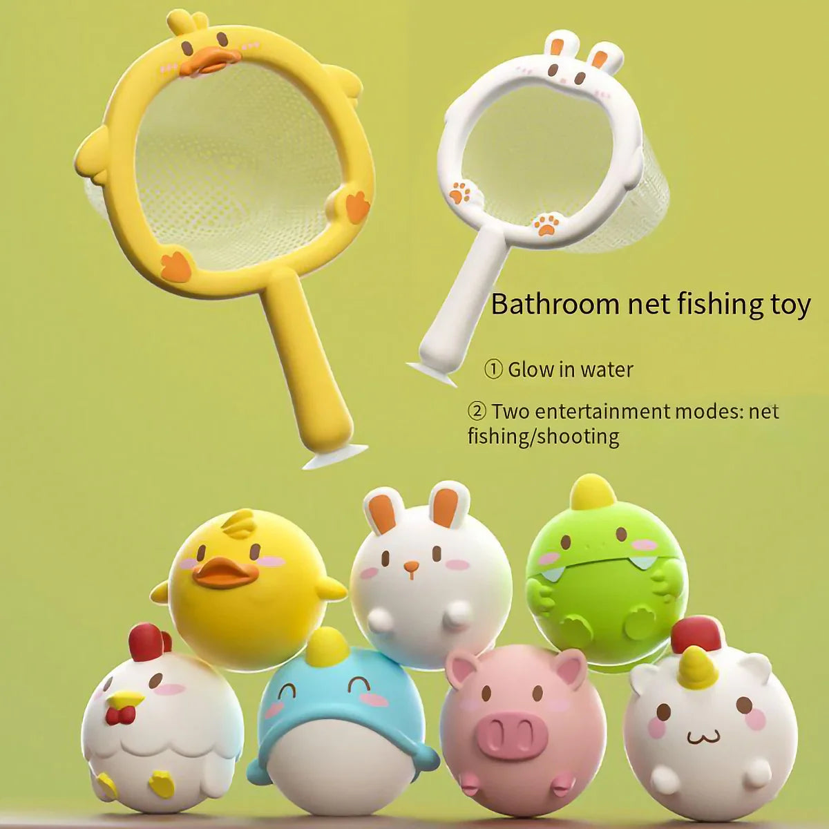 Squeaky Splash™ – Impreza w wannie - Siatka na ryby w wannie