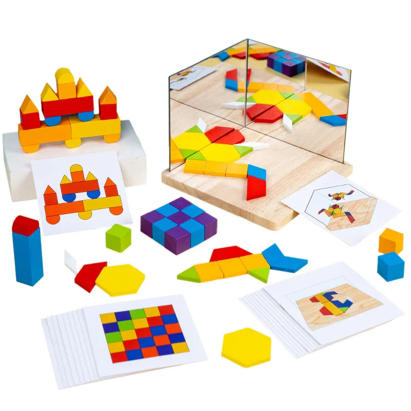 Reflection Play™ – Lustrzane odbicie i nauka - klocki logiczne z lustrem
