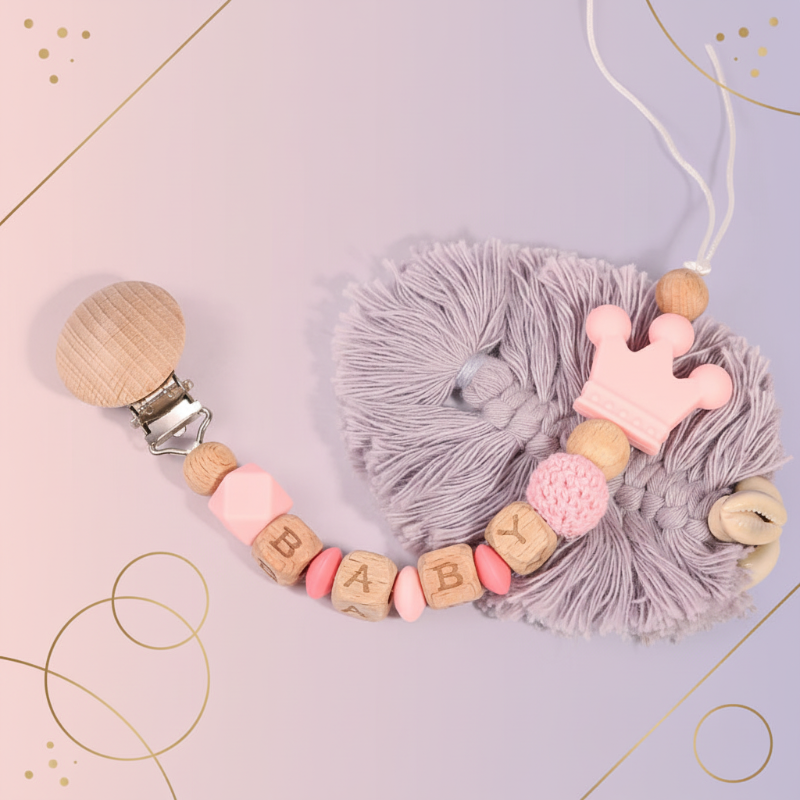 Personalized Pacifier Chain – Bezpiecznie i stylowo – spersonalizowany łańcuszek do smoczka