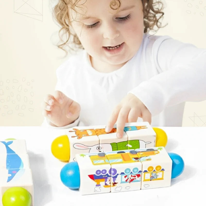 WoodiTurn – Edukacyjne i zabawne – Obrotowa układanka