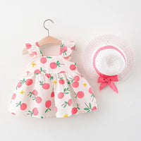 Thumbnail for Mini Fashion™ – Słodkie i letnie – Owocowa sukienka (zawiera DARMOWY słomkowy kapelusz)