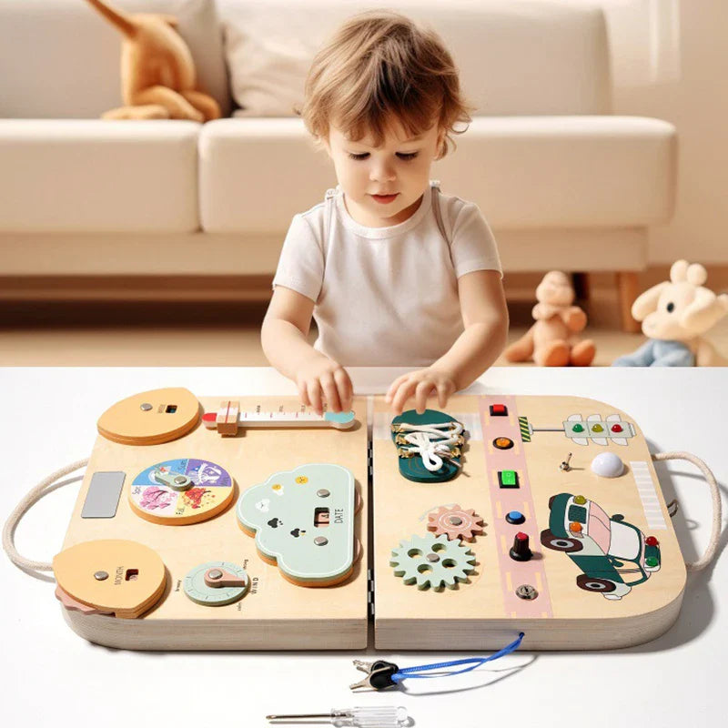 Skill Board™ - Walizka sensoryczna - Edukacyjne zabawki Montessori