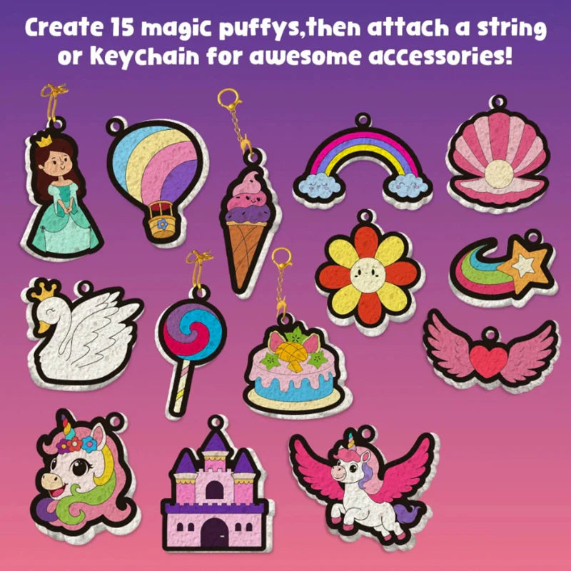 Magic Puff Paint – Kreatywne i interaktywne – zestaw do rękodzieła z magiczną piankową konsystencją