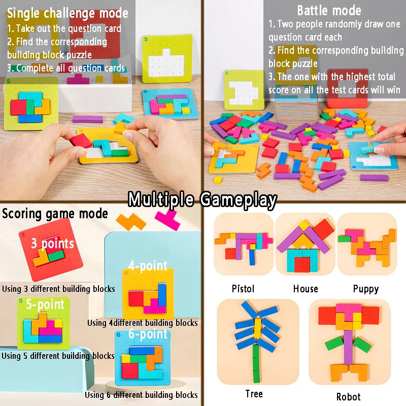 Tangram Puzzle™ - Łamacz mózgów - Myśl Puzzle