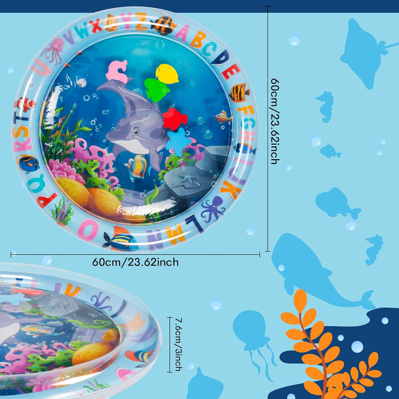 TinyWave – Wesoła i rozwijająca – sensoryczna mata wodna dla niemowląt