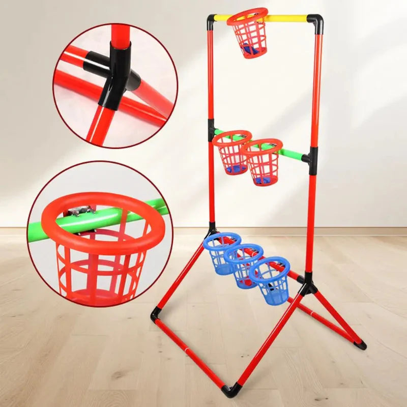 Sandbag Toss Game – Interaktywne i na świeżym powietrzu – zestaw do gry z woreczkami z ziarnami