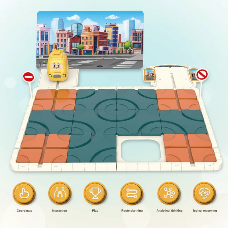 ThinkFun – Logiczne myślenie i koncentracja – Puzzle z pociągiem