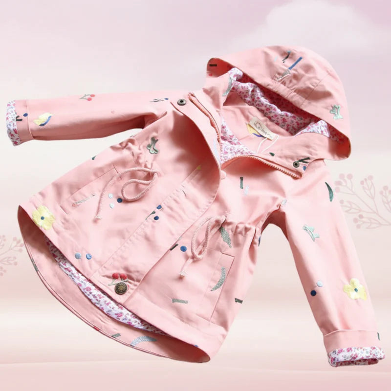 Girls Windbreaker Jacket – Lekka i stylowa – kurtka dziecięca