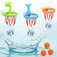 Thumbnail for BathBounce – Interaktywny i zabawny – Zestaw do gry w koszykówkę w wannie