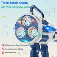 Thumbnail for Light Up Bubble Gun – Zabawa i muzyka – pistolet do baniek mydlanych