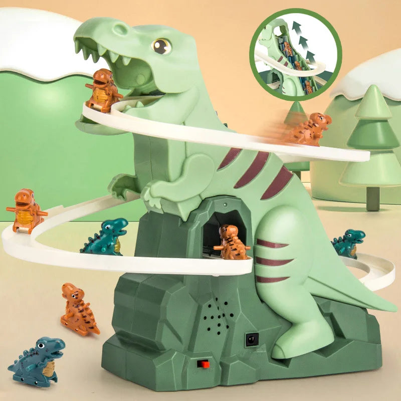 Dino Slide™ – Zabawa na mini kolejce górskiej - Zjeżdżalnia Dino