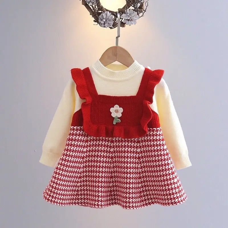 Mini Fashion™ - Sukienka z długim rękawem - Odzież dziecięca