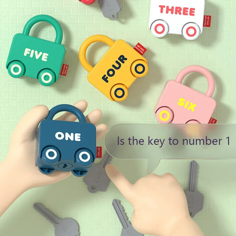 Puzzle Locks™ – Samochodzik w kształcie kłódki – Zabawka Montessori